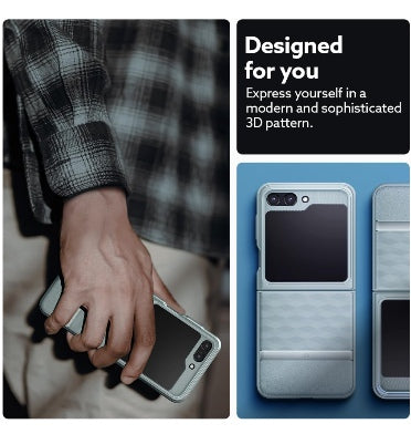 Caseology Samsung Galaxy Z Flip 5 Premium Parallax Series Protective Case Sage Green product image 3