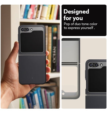Caseology Samsung Galaxy Z Flip 5 Premium Nano Pop Silicone Case Black Sesame product image 3