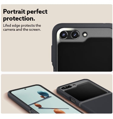 Caseology Samsung Galaxy Z Flip 5 Premium Nano Pop Silicone Case Black Sesame product image 5