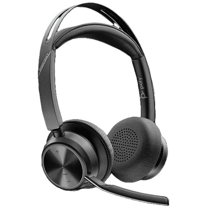 Poly Voyager Focus 2 USB-A Bluetooth Headset (76U46AA) — side view