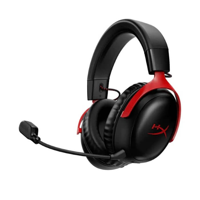 HyperX Cloud III Wireless Black & Red Gaming Headset (77Z46AA) image 1