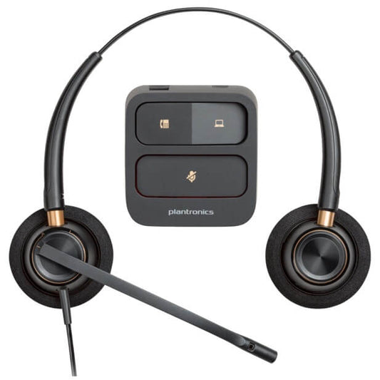 Poly EncorePro 520 Binaural Headset + Quick Disconnect (783P7AA) image 1