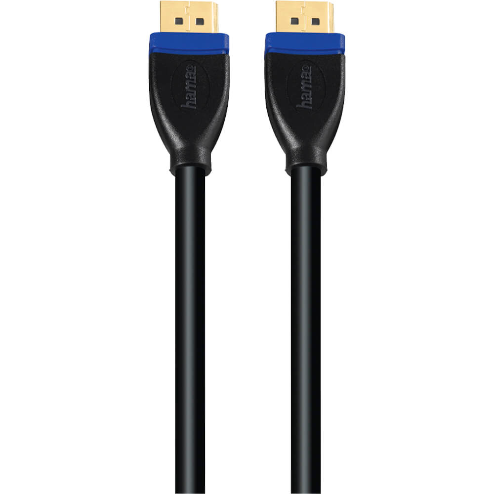 Hama DisplayPort gold-plated, double shielded, 1.80 m Cable (78442) — front view