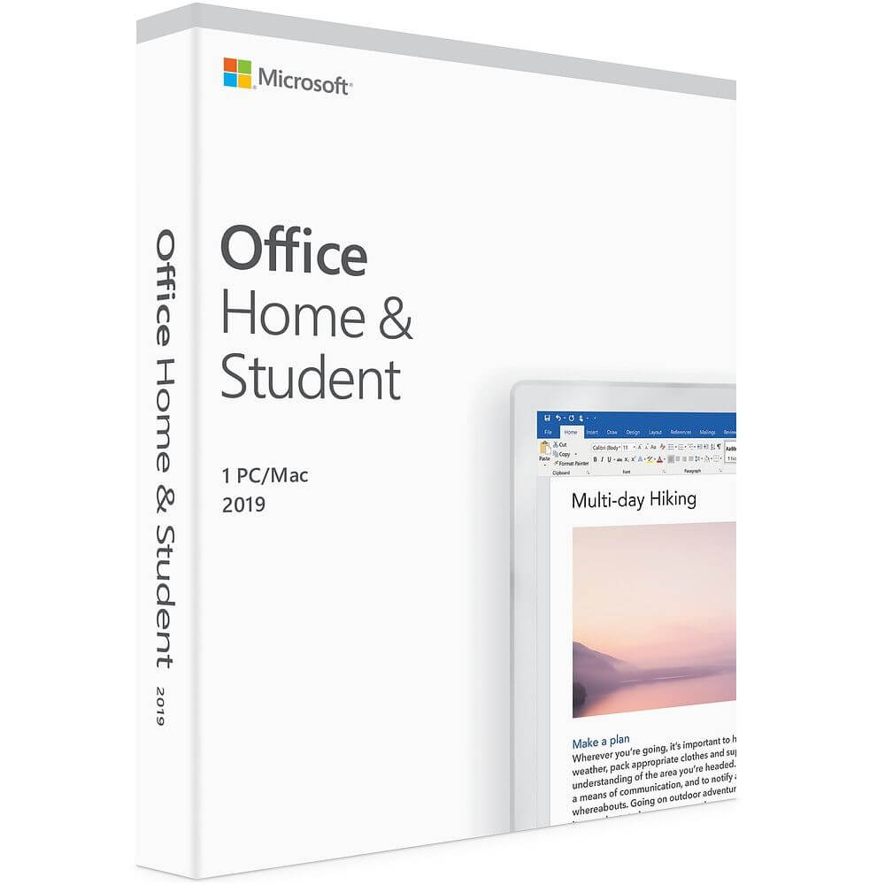 Microsoft Office Home and Student 2019 Medialess image 1