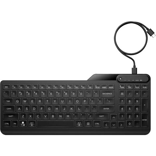 HP 405 Multi-Device Backlit Wired Keyboard (7N7C1AA) image 1