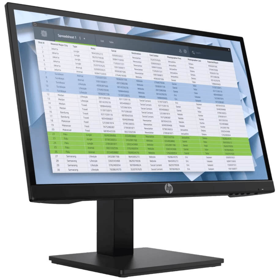 HP P22h G4 21.5″ Full HD Monitor (7UZ36AS) — front view