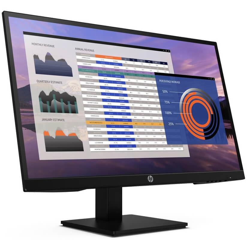HP P27h G4 27-inch Full IPS LED Monitor (7VH95AS) — front view