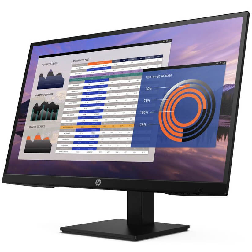 HP P27h G4 27-inch Full IPS LED Monitor (7VH95AS) — side view