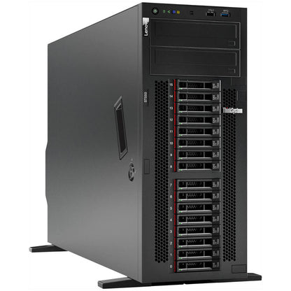 Lenovo ThinkSystem ST550 Tower Server – Xeon Silver 4210R / 16GB RAM / No HDD / No Operating System (7X10A0D4EA) — front view
