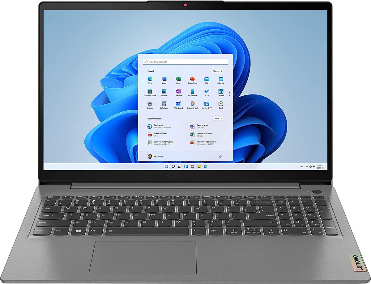 Lenovo IdeaPad 3 15IAU7 Notebook PC – Core i5-1235U / 15.6″ FHD / 8GB RAM / 512GB SSD / Win 11 Home / Arctic Grey (82RK00GQFU
