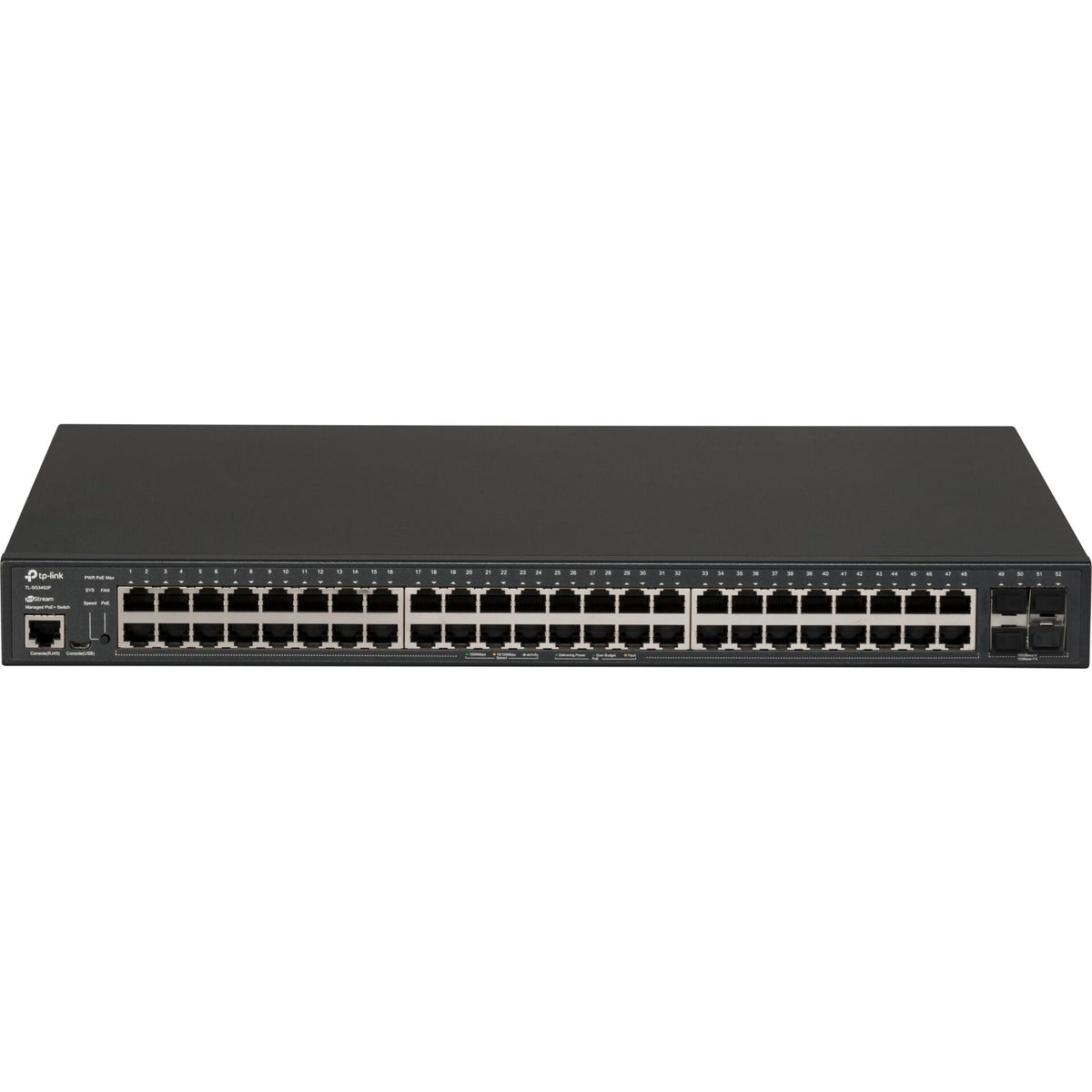 TP-Link TL-SG3452P 48-port gigabit PoE+ switch product photograph