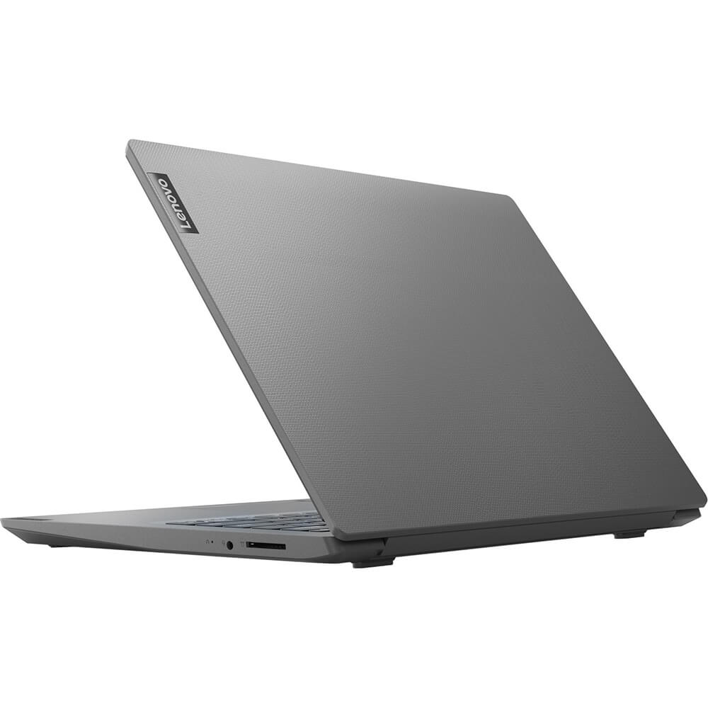 Lenovo V14 ADA Notebook PC – Ryzen 3-3250U / 14.0″ HD / 4GB RAM / 256GB SSD / Win 10 Home / Iron Grey (82C600HQSA) — rear vie