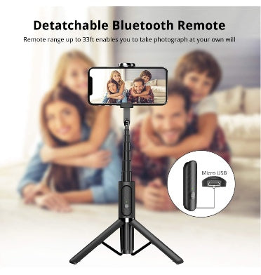 Atumtek Tripod Selfie Stick With Bluetooth Remote Black product image 8