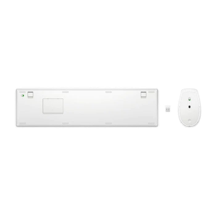 HP 655 Wireless White Keyboard & Mouse Combo (860P8AA) — side view