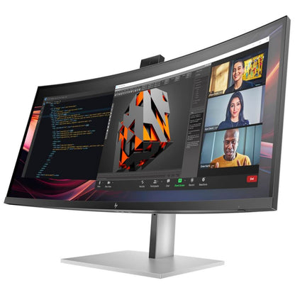 HP Series 7 Pro 734pm 34″ WQHD Curved Conferencing Monitor (8K157AA) — side view