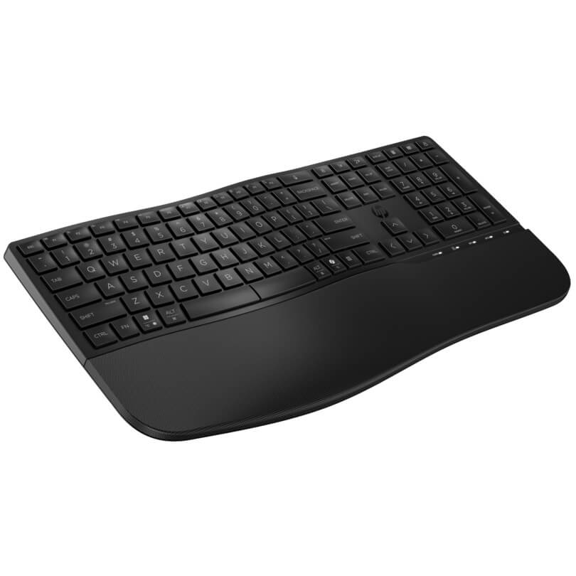HP 685 Comfort Dual-Mode Wireless Keyboard (8T6L9UT) — side view