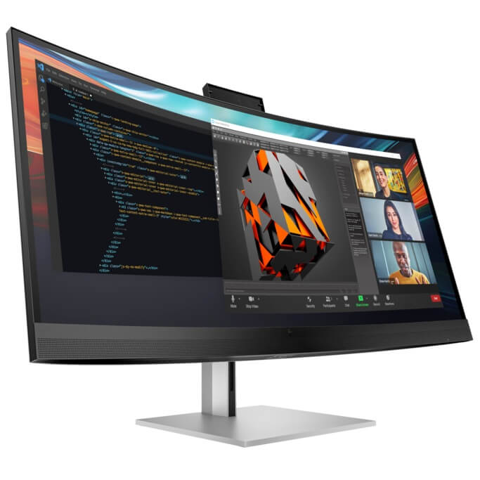 HP Series 7 Pro 740pm 39.7″ 5K2K Curved Conferencing Monitor (8Y2R2AA) — front view
