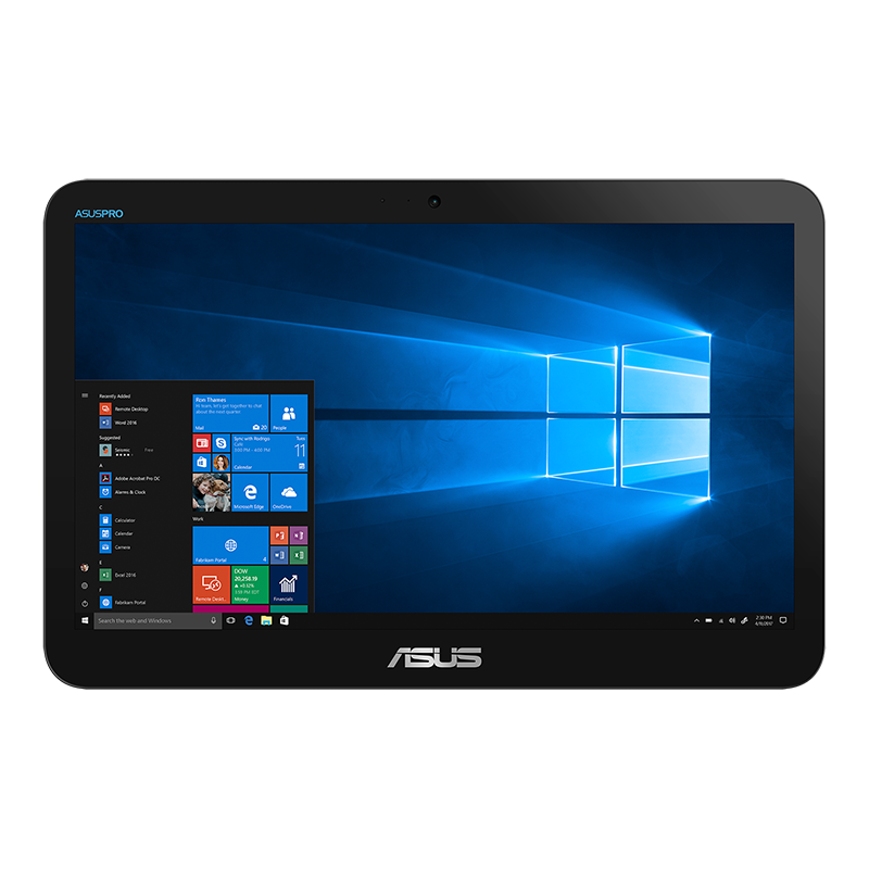 ASUS Vivo All-in-One Desktop PC – Celeron N4020 / 15.6″ HD Touch / 4GB RAM / 128GB SSD / Win 10 Home (V161GART-C4128B0T) image 1
