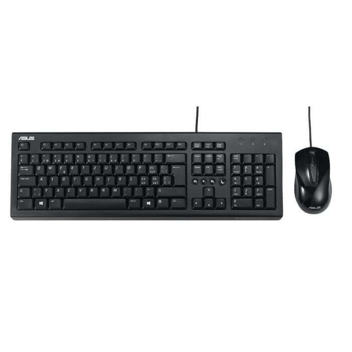 ASUS U2000 USB Wired Black Keyboard & Mouse Combo (90-XB1000KM00020) image 1