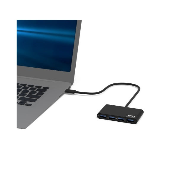 Port Connect USB 3.0 Hub (900121) — side view