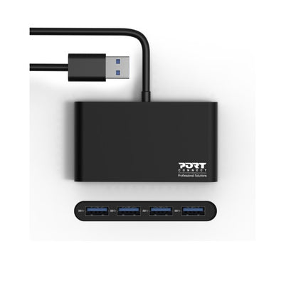 Port Connect USB 3.0 Hub (900121) — rear view