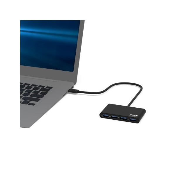 Port Connect USB Type-C Hub (900123) — side view