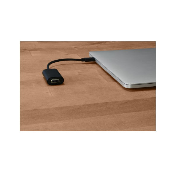 Port Connect USB-C to HDMI Converter (900124) — in use