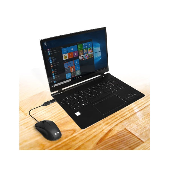 Port Connect USB-C TO USB-A Converter – Twin Pack (900142) — in use
