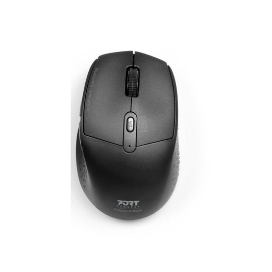 Port Connect Pro 2.4GHz Wireless Bluetooth Rechargeable Mouse – Black (900715) image 1