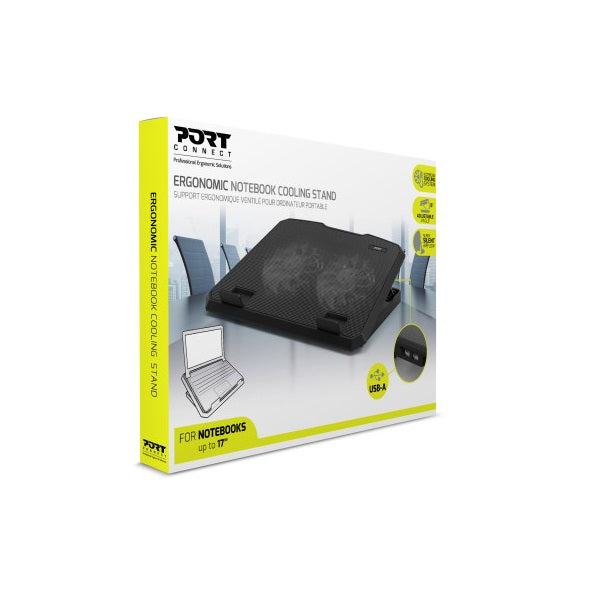 Port Connect Ventilated Adjustable Laptop Stand (901099) — detail view