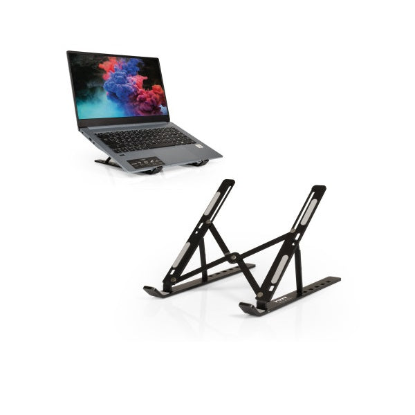 Port Connect Foldable Laptop Travel Stand (901107) — rear view