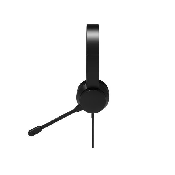 Port Connect USB Comfortable Stereo Office Headset with Microphone (901605) — rear view