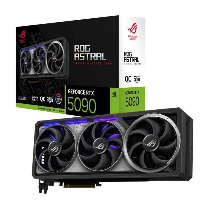 ASUS ROG Astral GeForce RTX 5090 32GB GDDR7 OC Edition Graphics Card (90YV0LW0-M0NA00) image 1