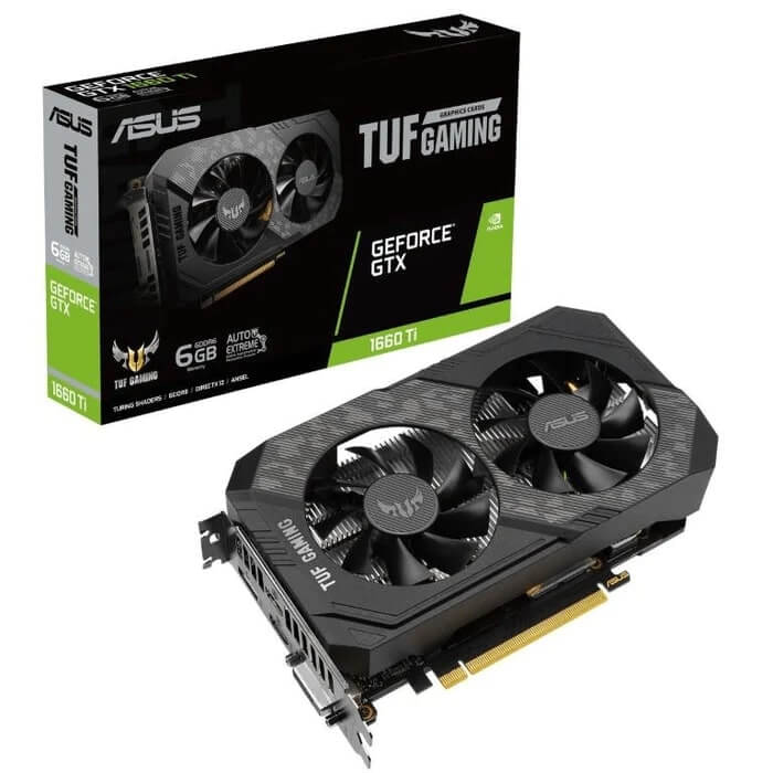 ASUS TUF Gaming GeForce GTX 1660 Ti EVO 6GB GDDR6 Graphics Card (90YV0CT8-M0NA00) image 1