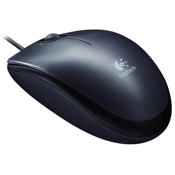 Logitech B100 Optical USB Mouse (910-001439) — front view