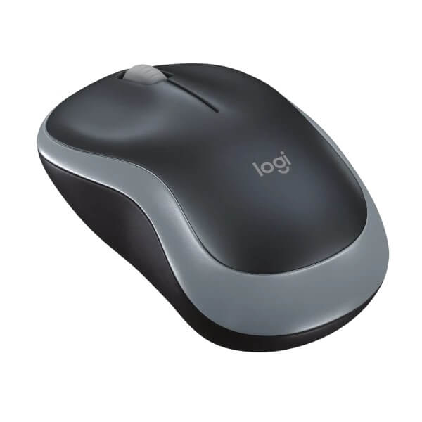 Logitech M185 Wireless Mouse – Grey (910-002252) — front view