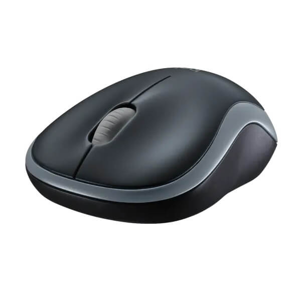 Logitech M185 Wireless Mouse – Grey (910-002252) — rear view