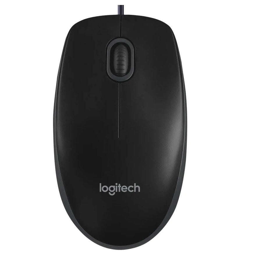 Logitech B100 Optical USB Mouse (910-003357) — detail view