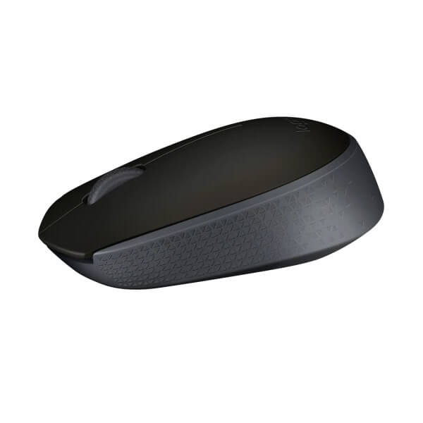 Logitech M171 Wireless Mouse – Black/Grey (910-004424) — in use