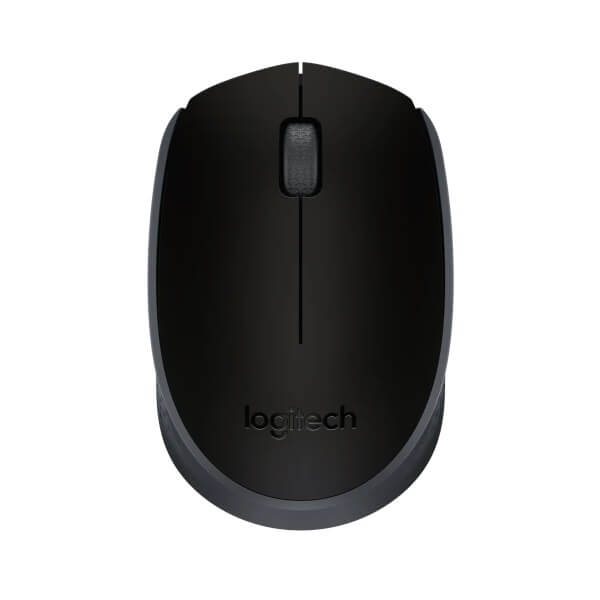 Logitech M171 Wireless Mouse – Black/Grey (910-004643) — detail view