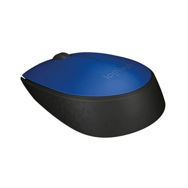 Logitech M171 Wireless Mouse – Blue/Black (910-004640) — rear view