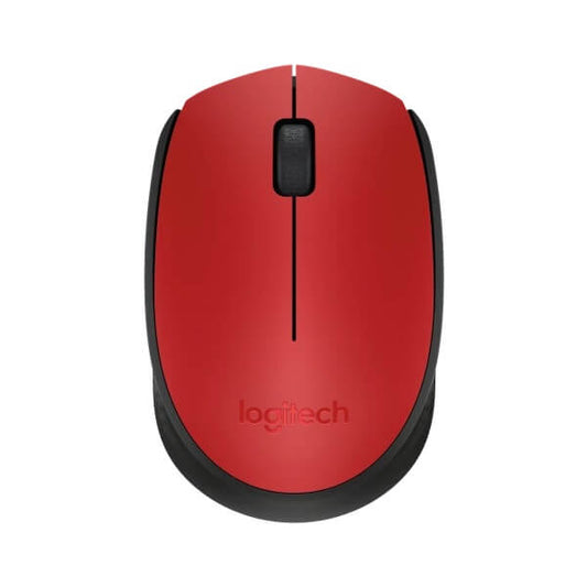 Logitech M171 Wireless Mouse – Red/Black (910-004641) image 1