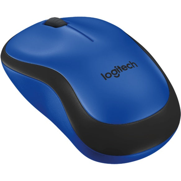 Logitech M220 Silent Wireless Mouse – Blue (910-004879) — front view