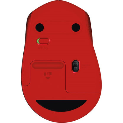 Logitech M330 Silent Plus Wireless Mouse – Red (910-004911) — detail view