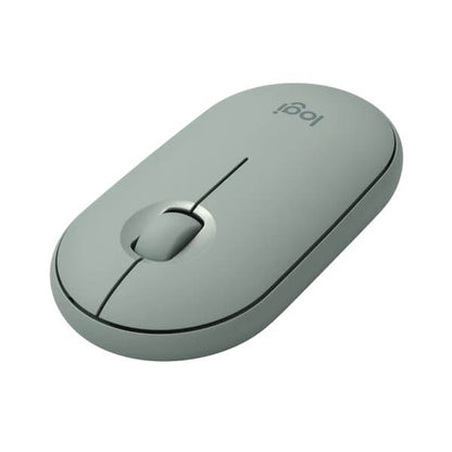 Logitech Pebble M350 Wireless Mouse – Eucalyptus — front view