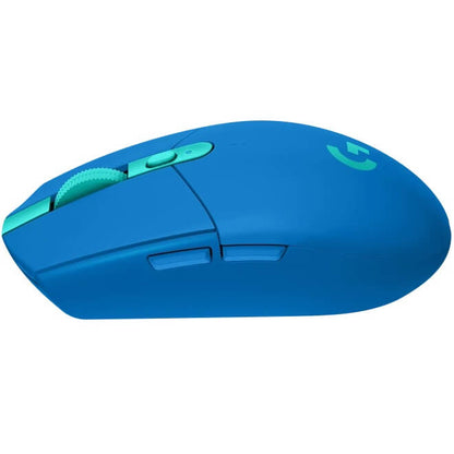 Logitech G305 LightSpeed Wireless Gaming Mouse – Blue — rear view