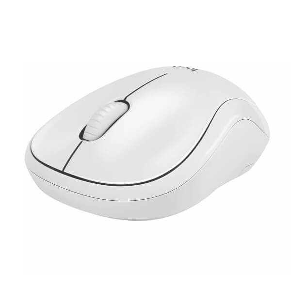 Logitech M220 Silent Wireless Mouse – Off-White (910-006128) — side view