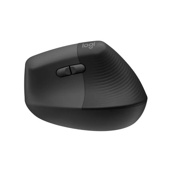 Logitech Lift Vertical Ergonomic Mouse – Graphite Lift — rear view