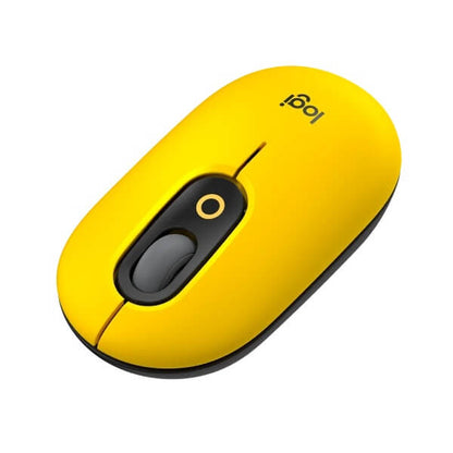 Logitech POP Wireless Mouse with Customizable Emoji Button – Blast — side view