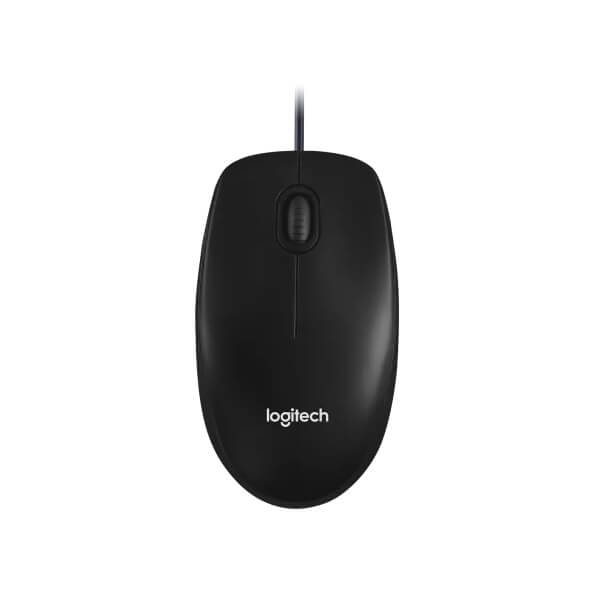 Logitech M100 Wired Mouse – Black
